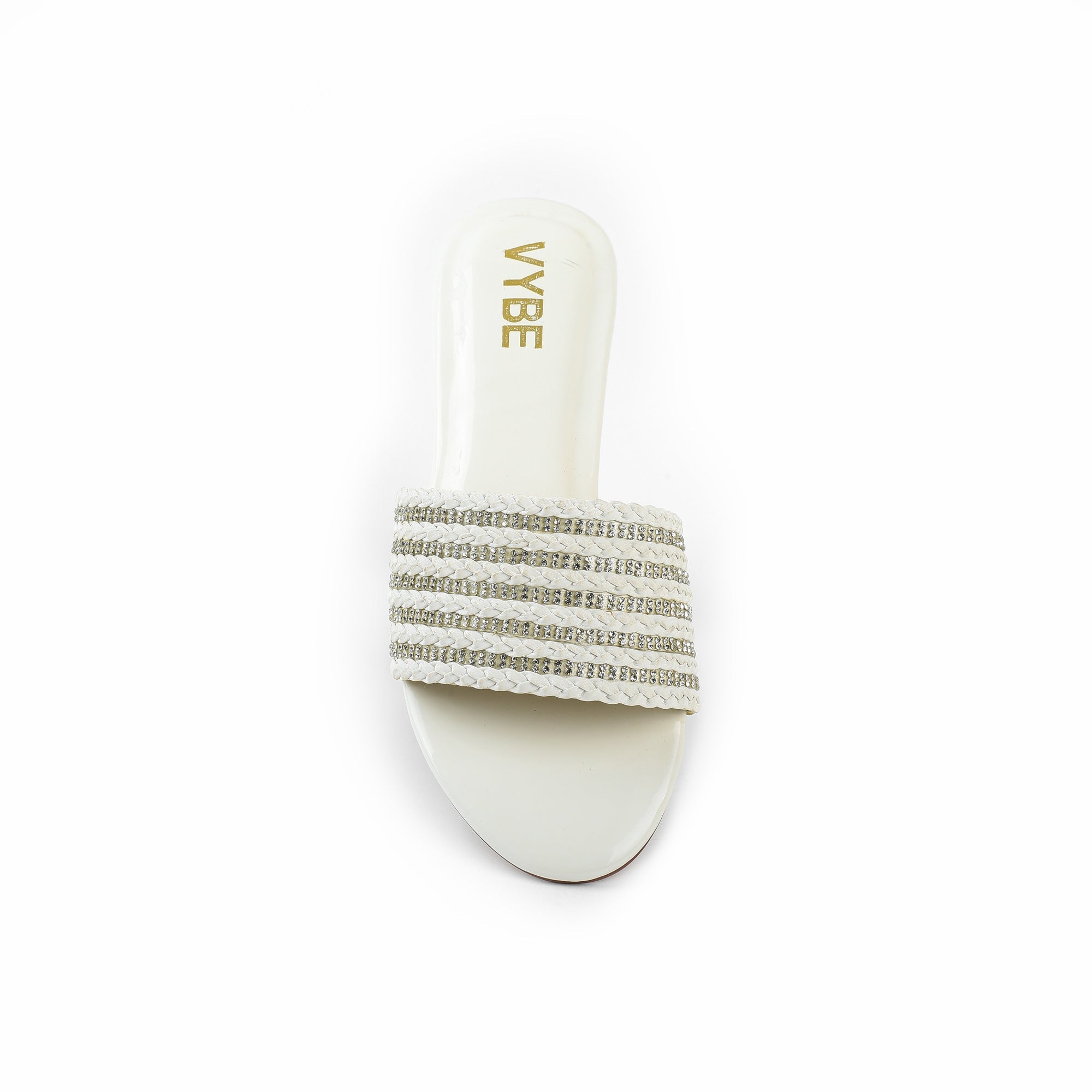 VYBE - Formal Flats - White