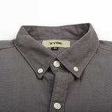 VYBE - Casual Solid Shirts- Dark Grey