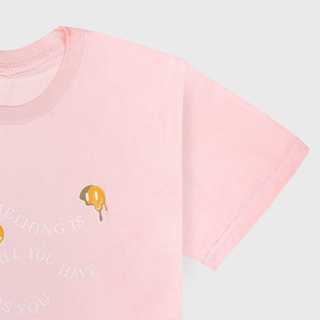 VYBE- Happy Crew Neck Tee- Pink