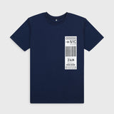 VYBE- Nyc Crew Neck Tee- Navy Blue