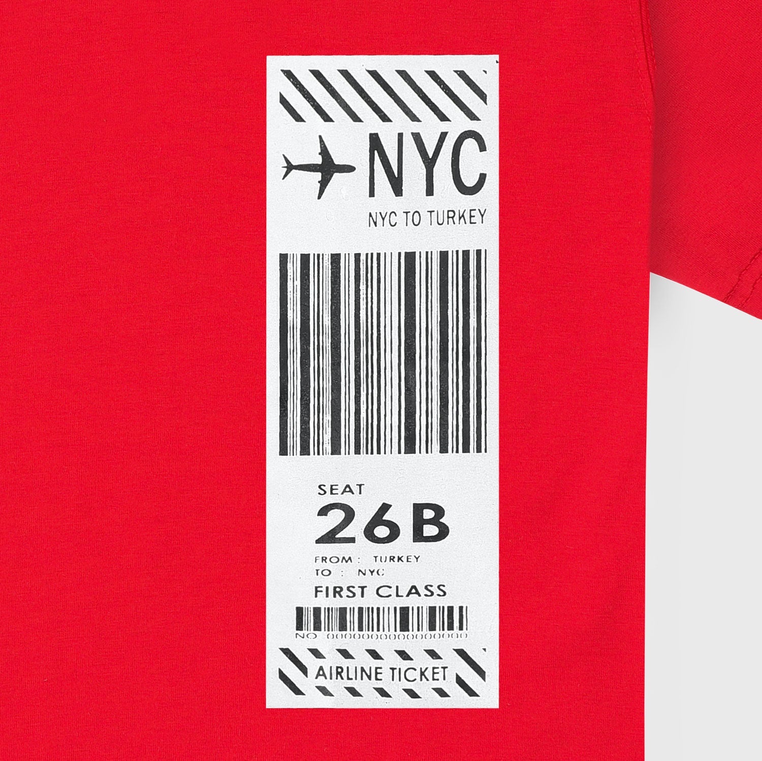 VYBE- Nyc Crew Neck Tee- Red