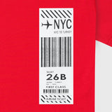 VYBE- Nyc Crew Neck Tee- Red