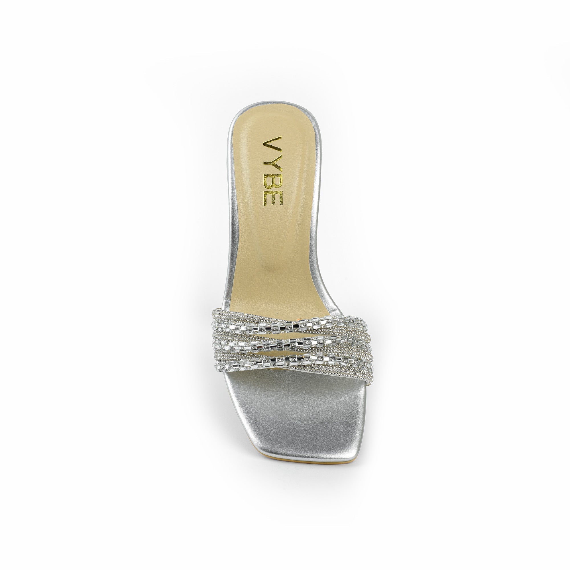 VYBE - Night Out Summer Heels - Silver