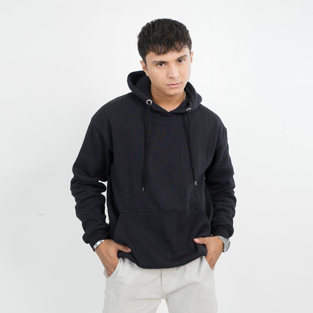 Vybe Basics - Kangroo Hoodie - Black