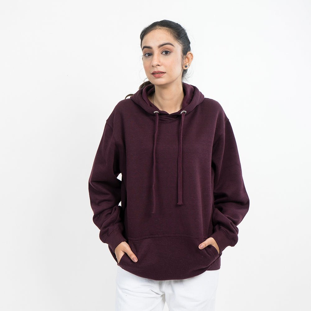 Vybe Basics - Kangroo Hoodie - Maroon