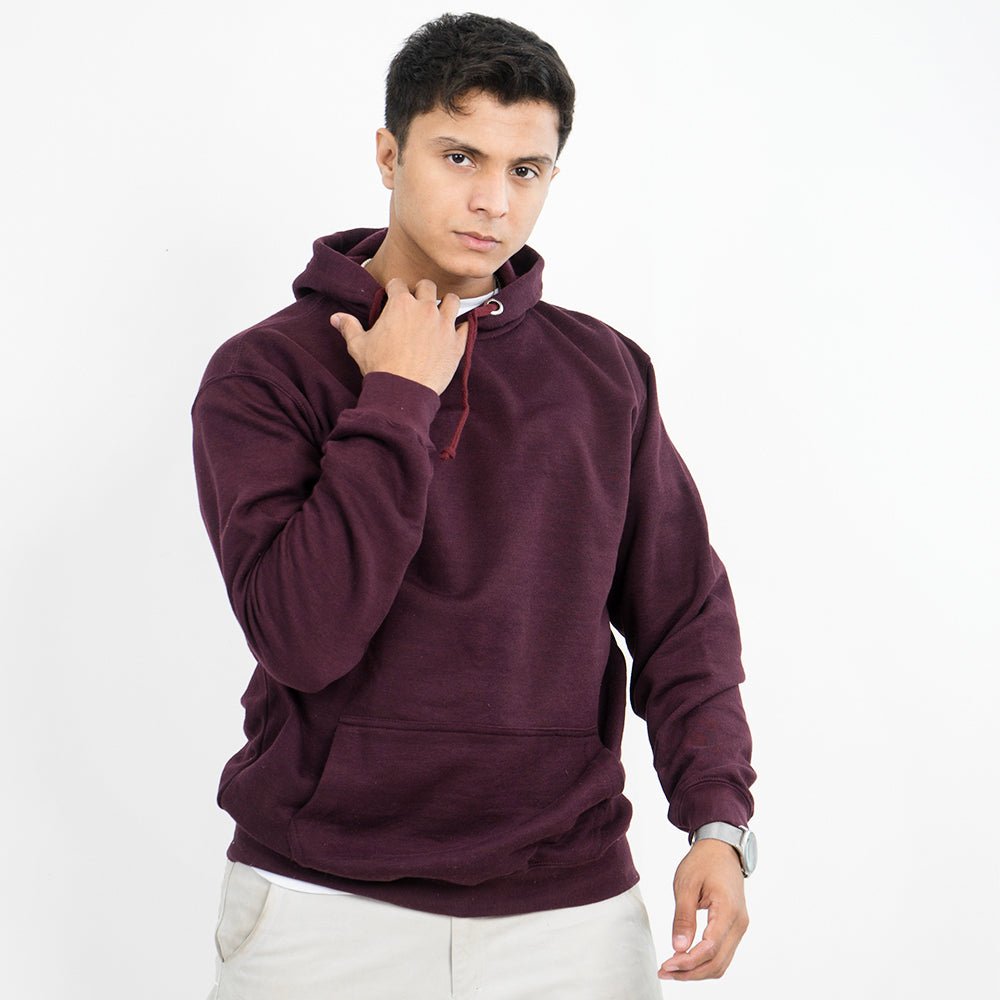 Vybe Basics - Kangroo Hoodie - Maroon