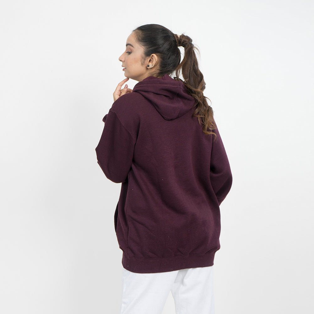 Vybe Basics - Kangroo Hoodie - Maroon