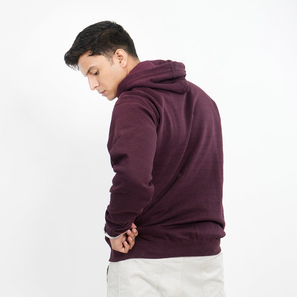 Vybe Basics - Kangroo Hoodie - Maroon