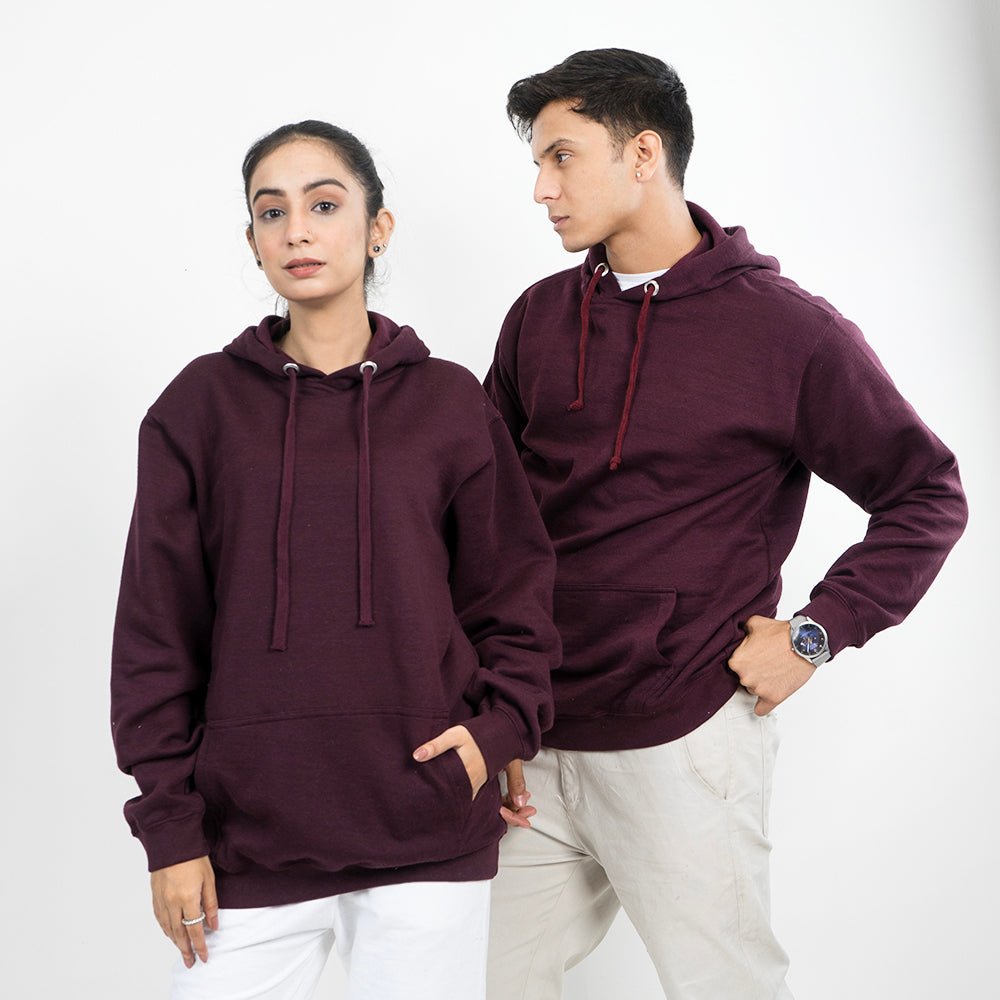 Vybe Basics - Kangroo Hoodie - Maroon