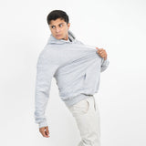 Vybe Basics - Kangroo Hoodie - Heather Grey