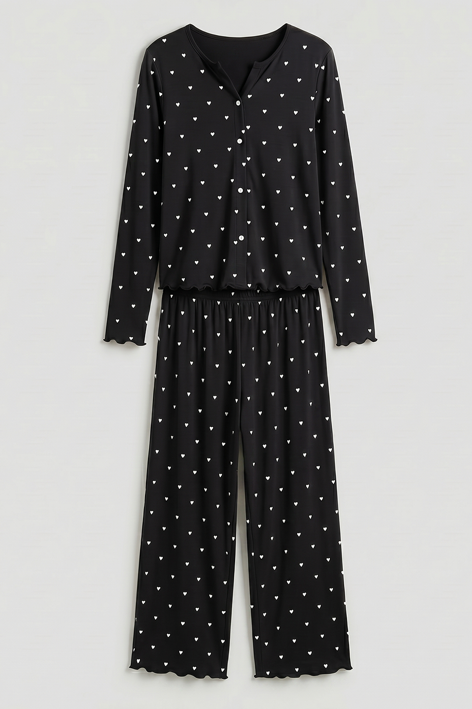 Vybe - Ivory Dream Set (Heart Printed) - Black