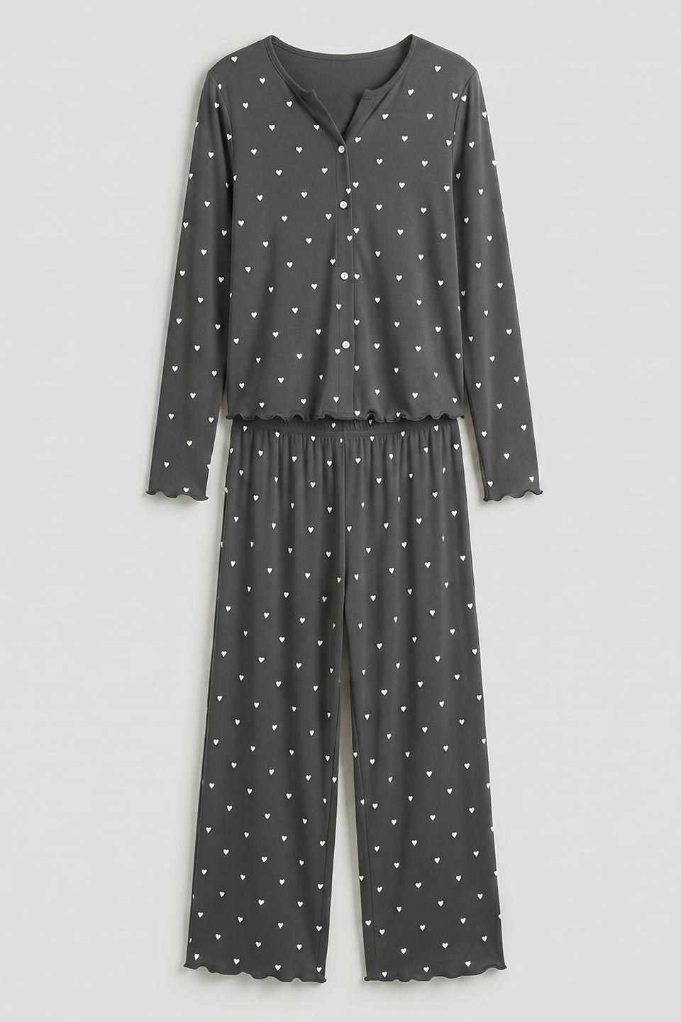 Vybe - Ivory Dream Set (Heart Printed) - Silent Grey