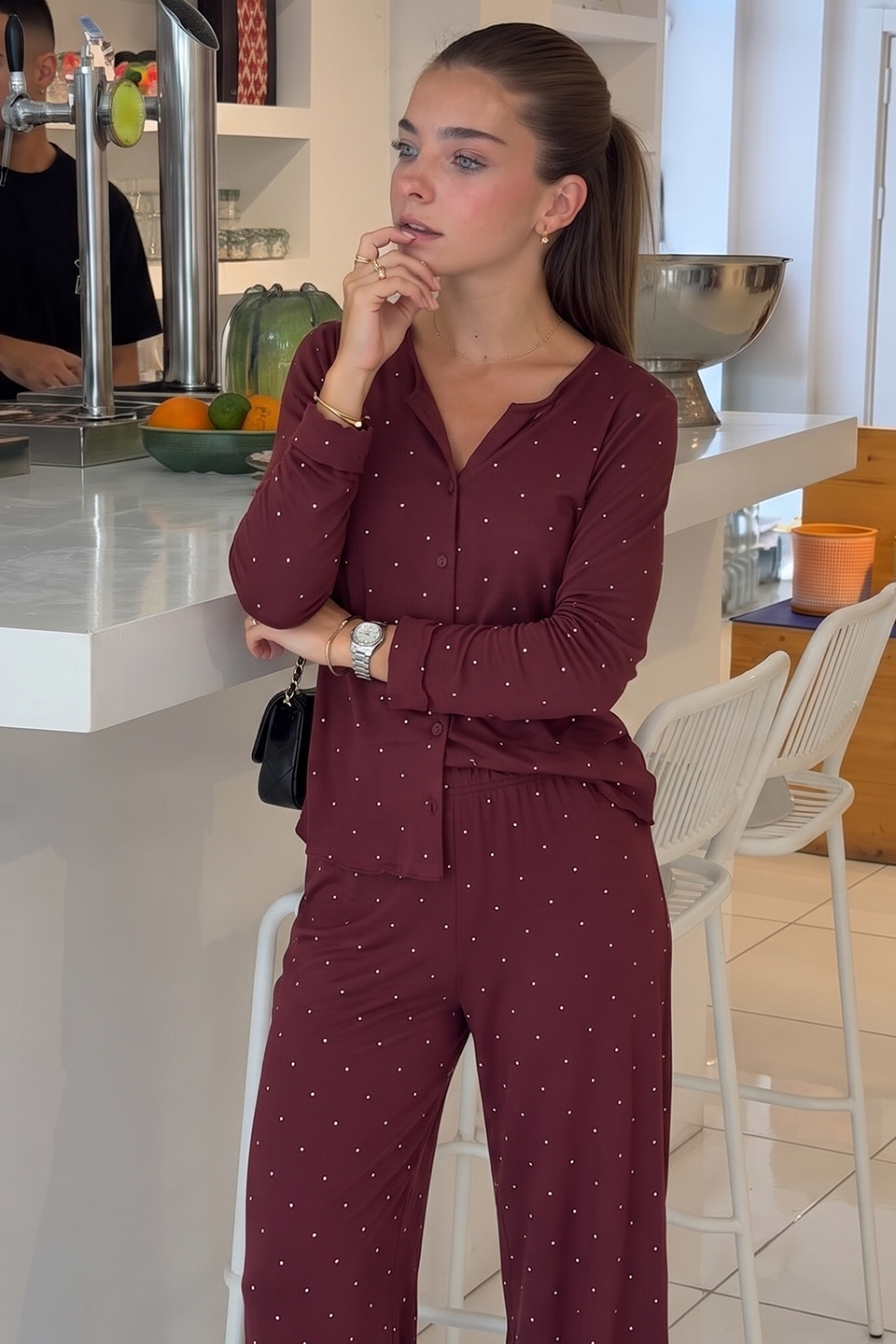 Vybe - Ivory Dream Set - Maroon