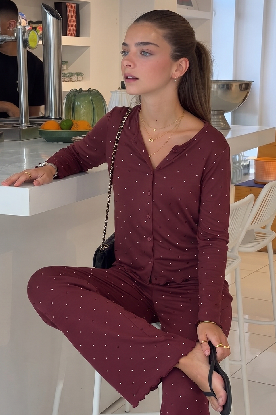 Vybe - Ivory Dream Set - Maroon