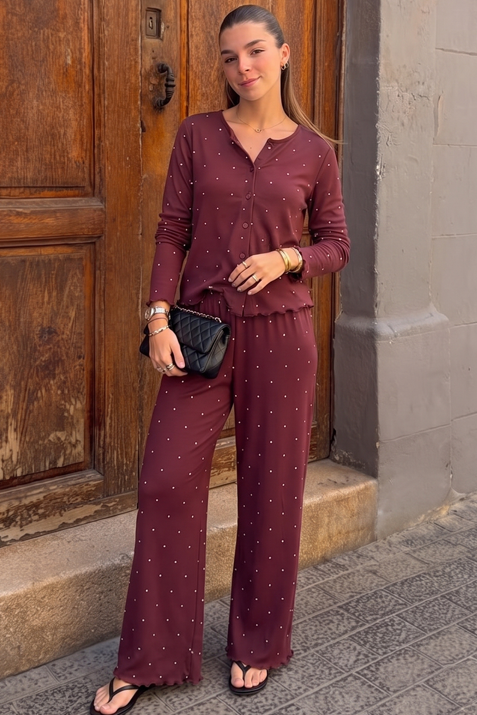 Vybe - Ivory Dream Set - Maroon