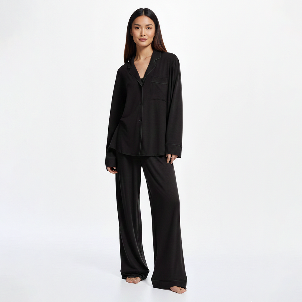 Cloud Pajama Set - Black
