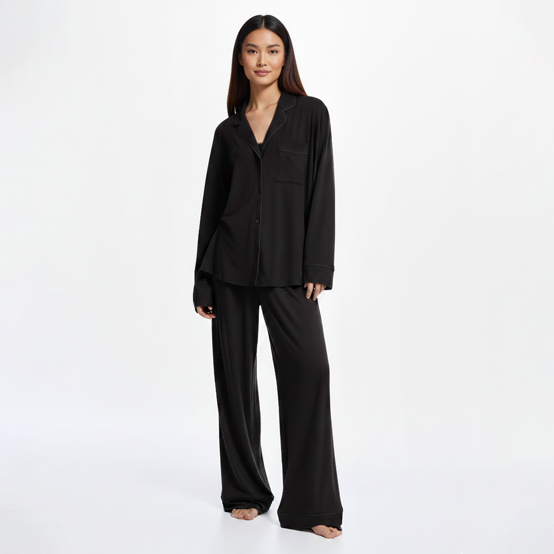 Cloud Pajama Set - Black