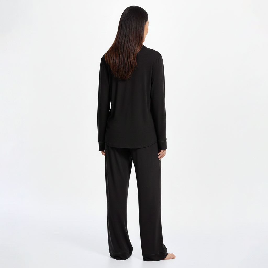 Cloud Pajama Set - Black