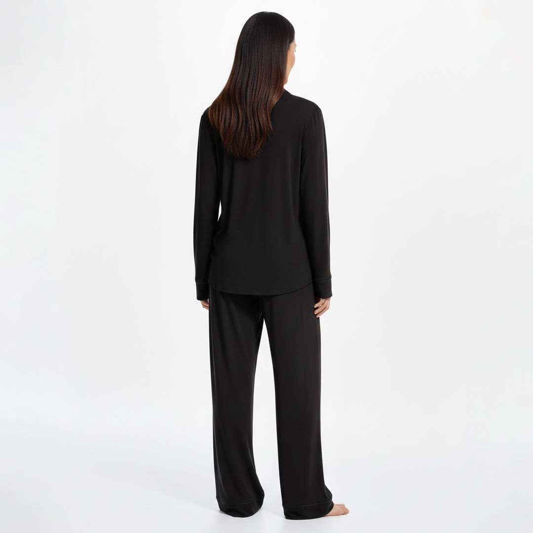 Cloud Pajama Set - Black