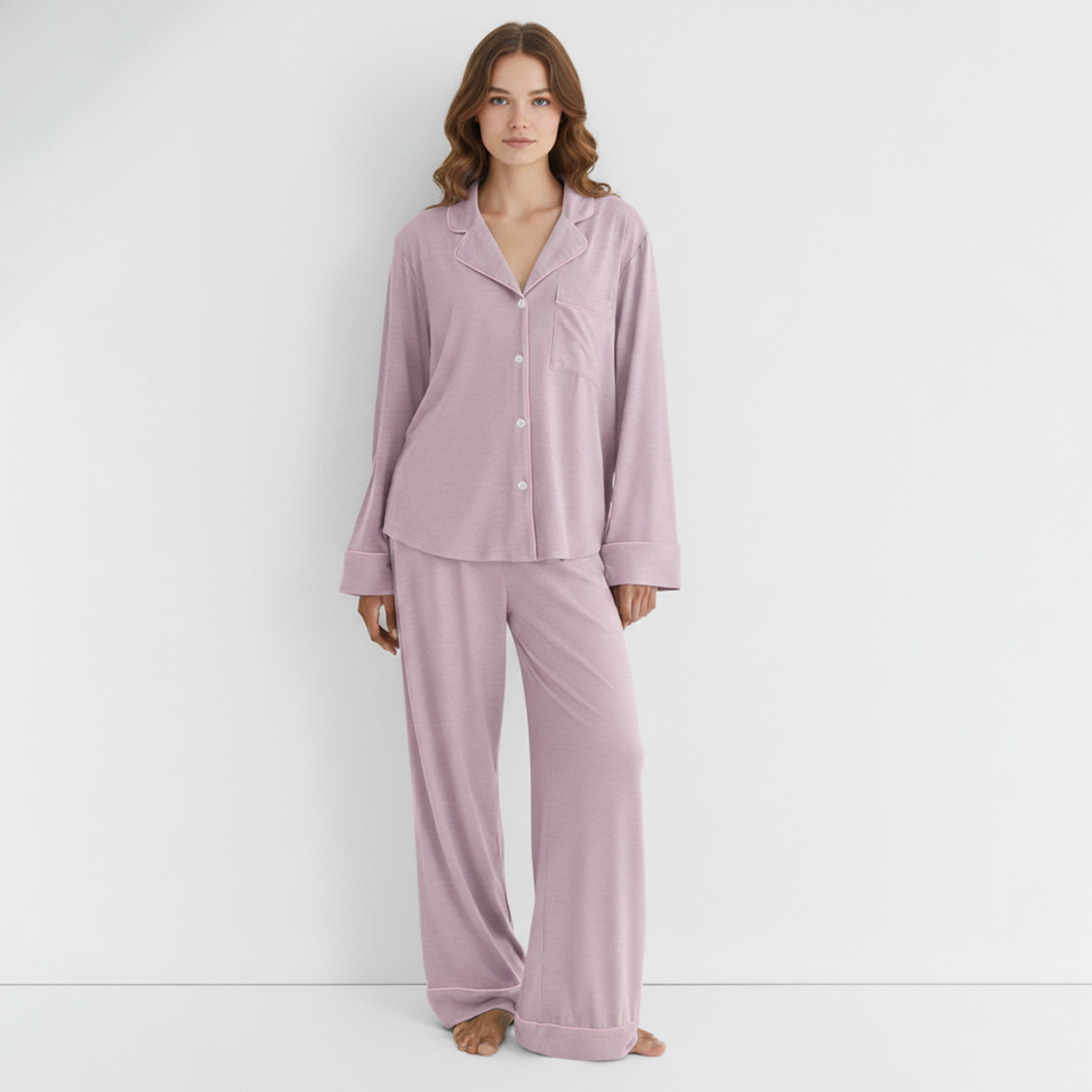 Cloud Pajama Set - Lilac