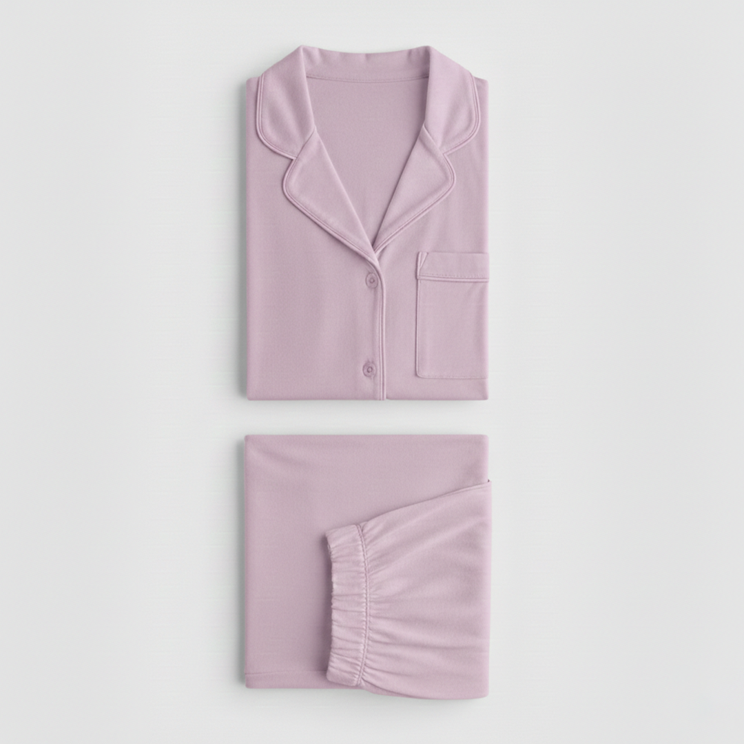 Cloud Pajama Set - Lilac