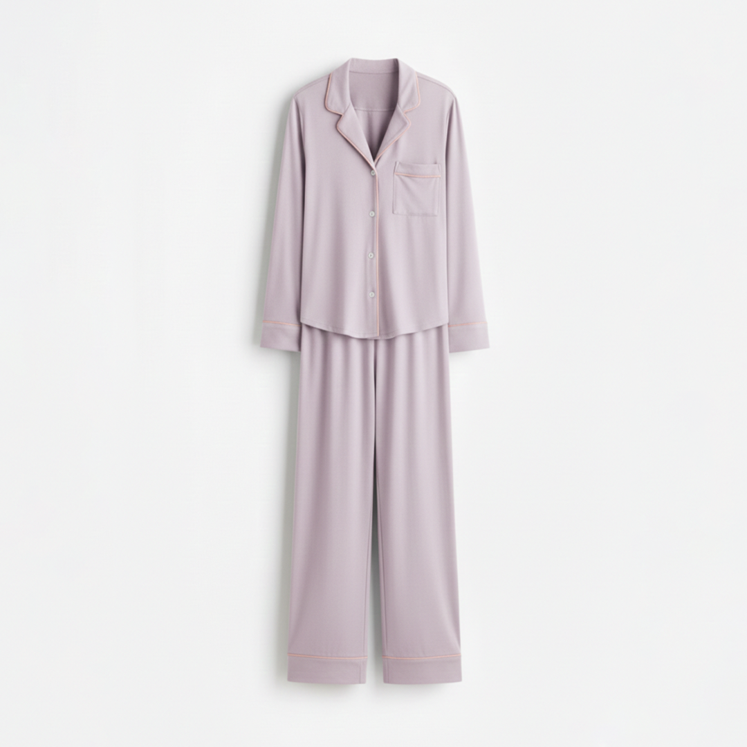 Cloud Pajama Set - Lilac