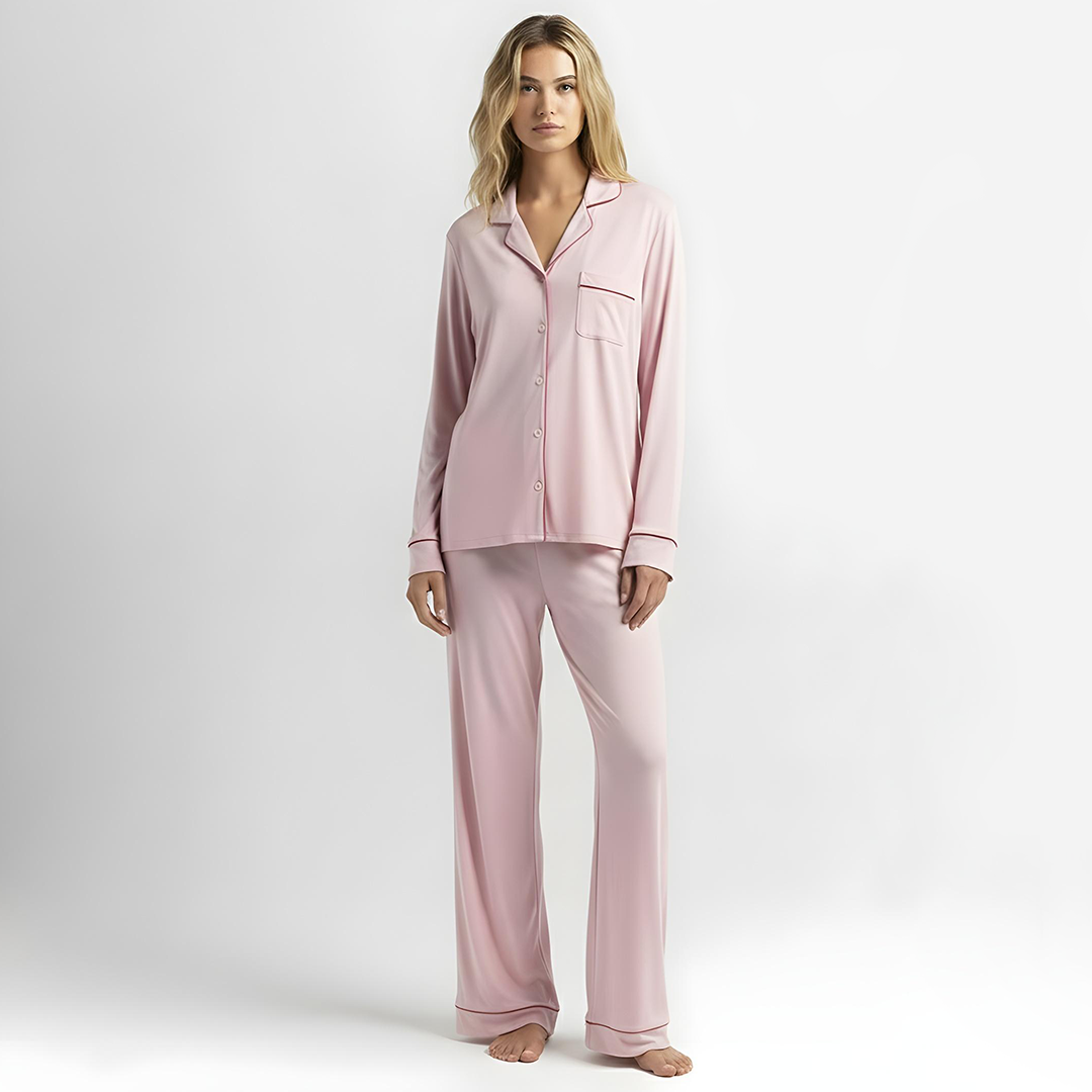 Cloud Pajama Set - Blush Pink