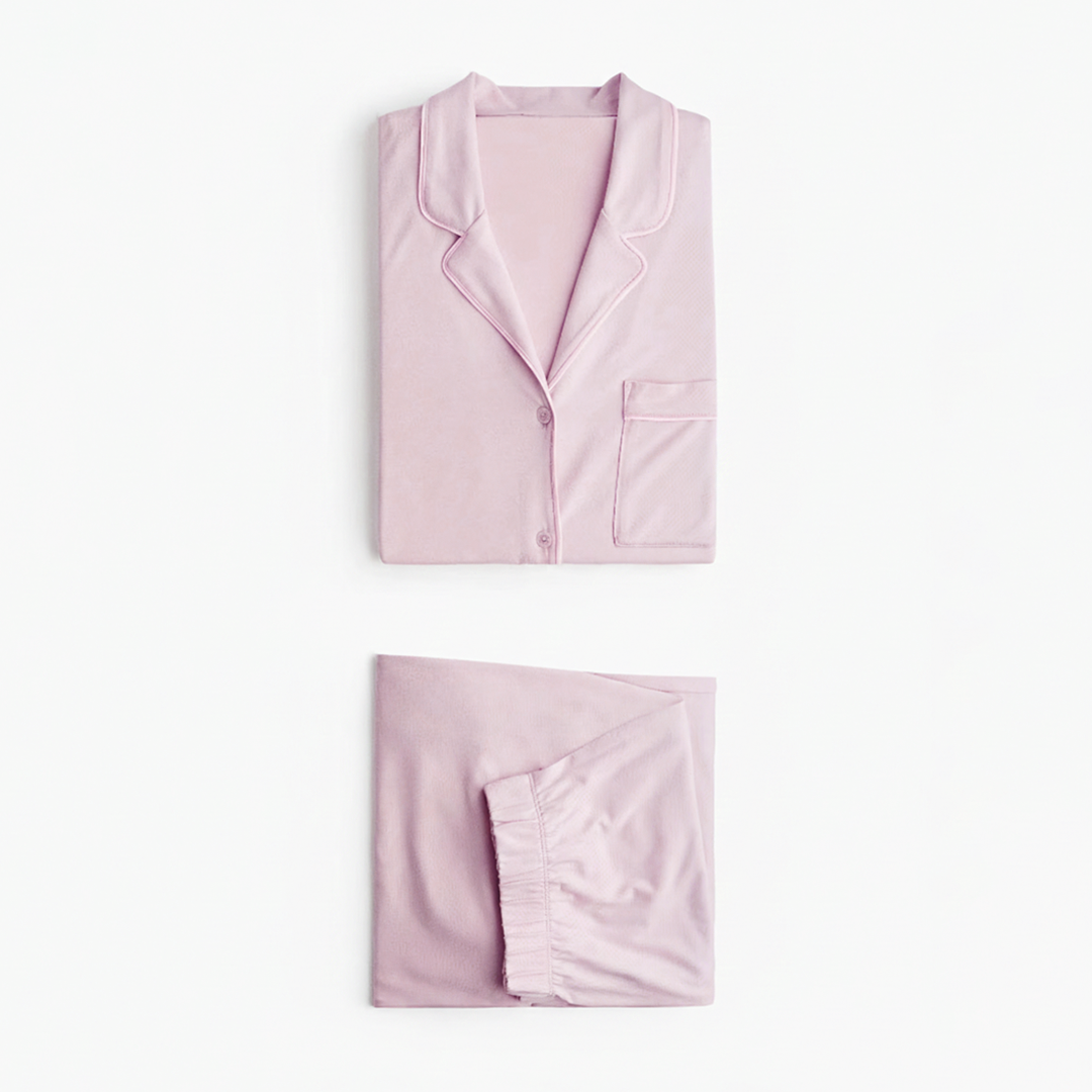 Cloud Pajama Set - Blush Pink