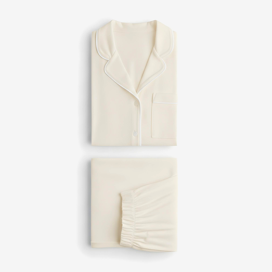 Cloud Pajama Set - Oat Milk