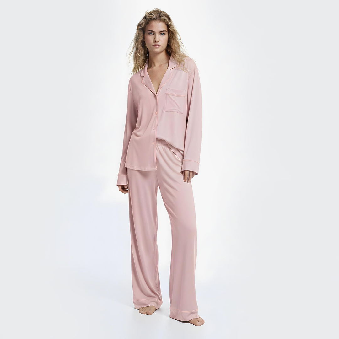 Cloud Pajama Set - Dusty Pink