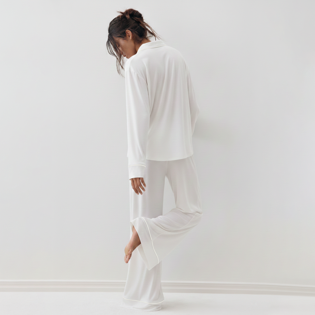 Cloud Pajama Set - White