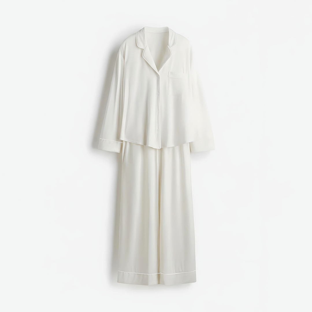 Cloud Pajama Set - White