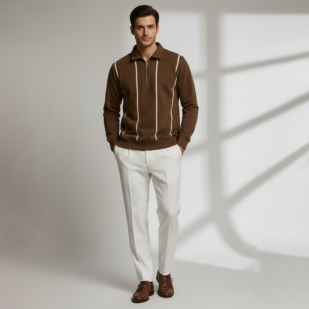 Prime Zip Sweatshirt - Brown