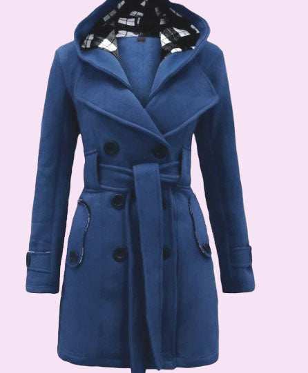 VYBE - Women Long Coat - Blue