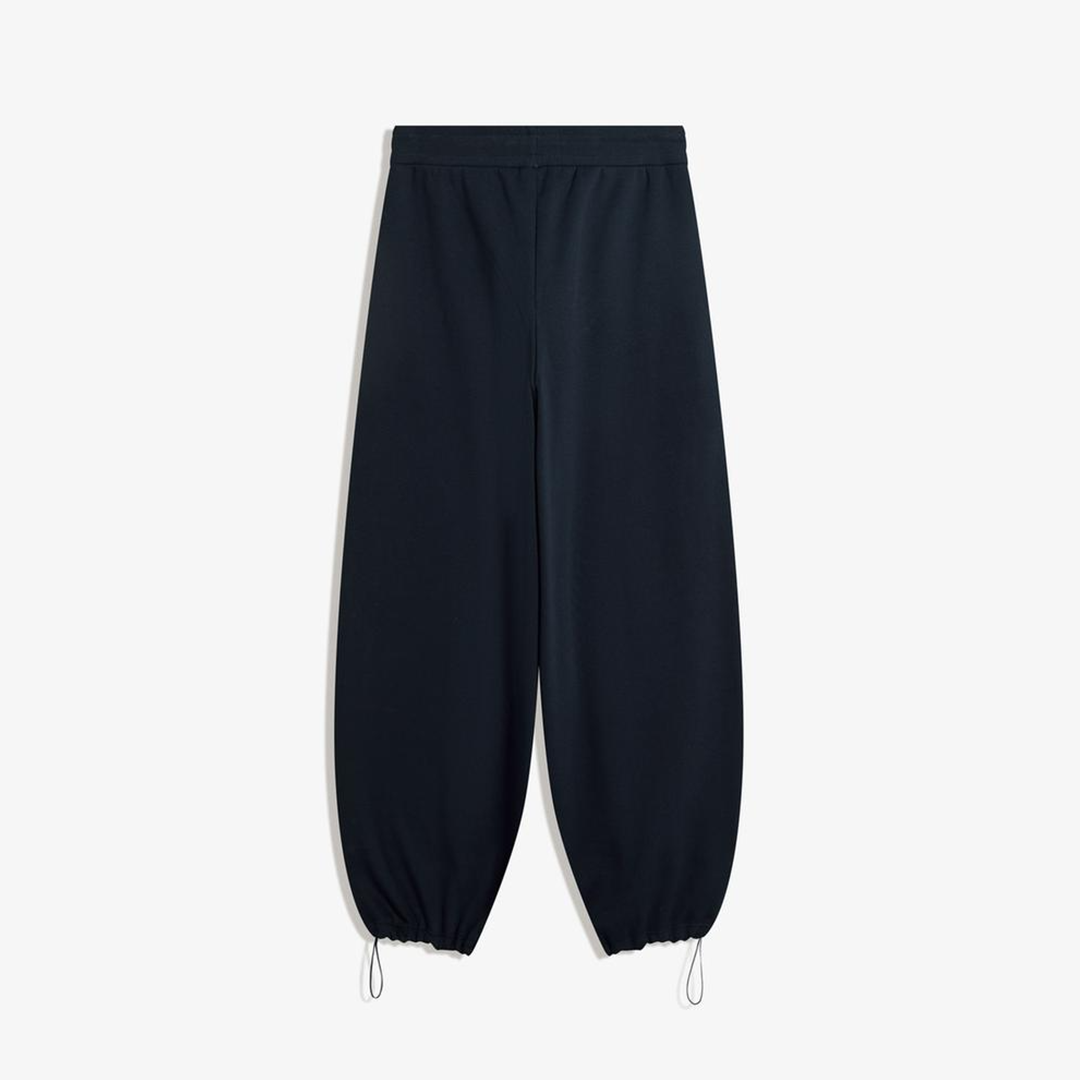 Vybe - Women Wide-leg Trouser With Adjustable Hem - Navy Blue