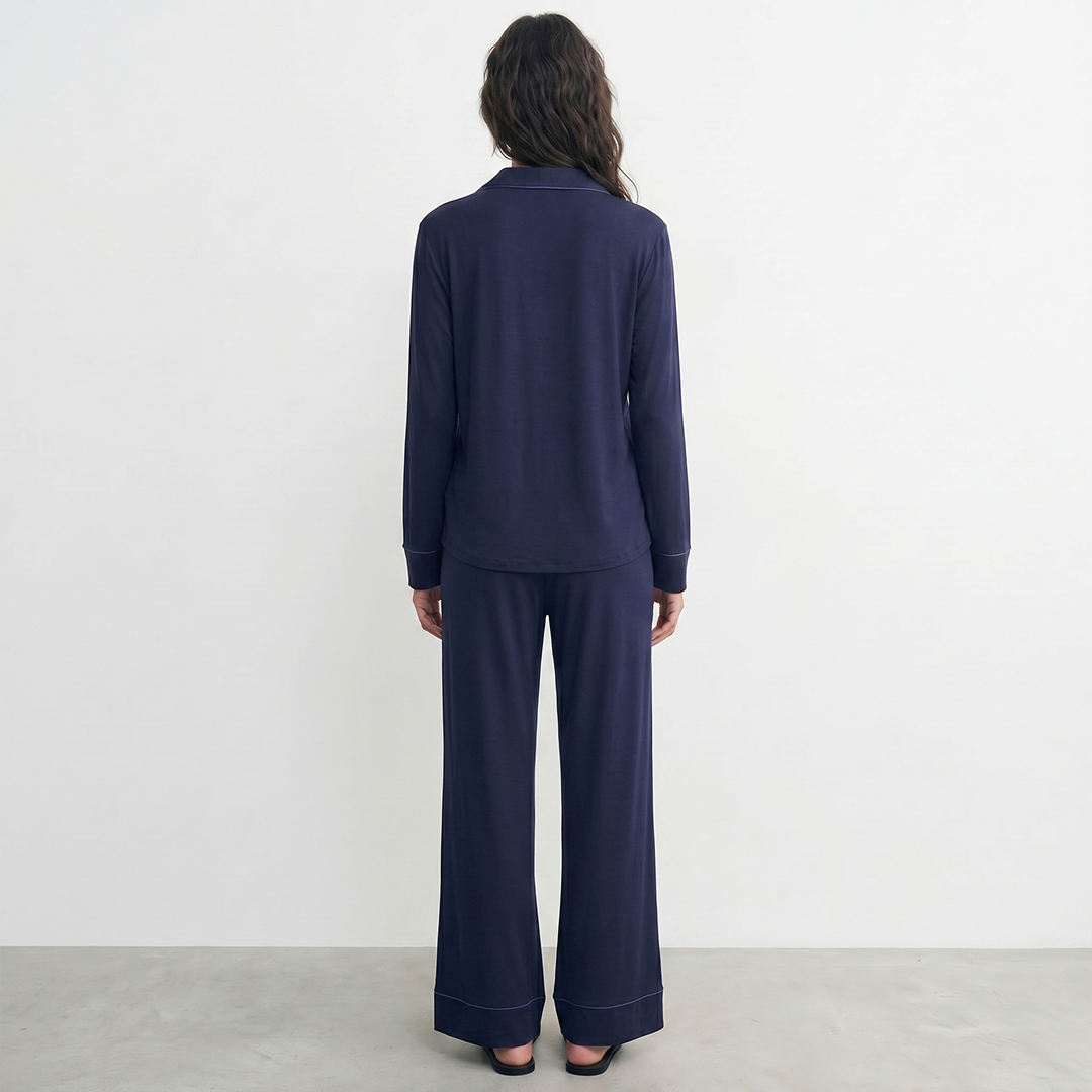 Cloud Pajama Set - Navyblue