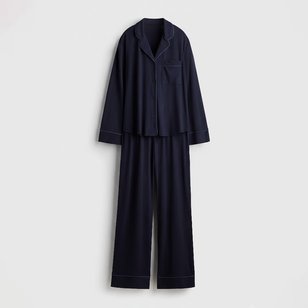 Cloud Pajama Set - Navyblue