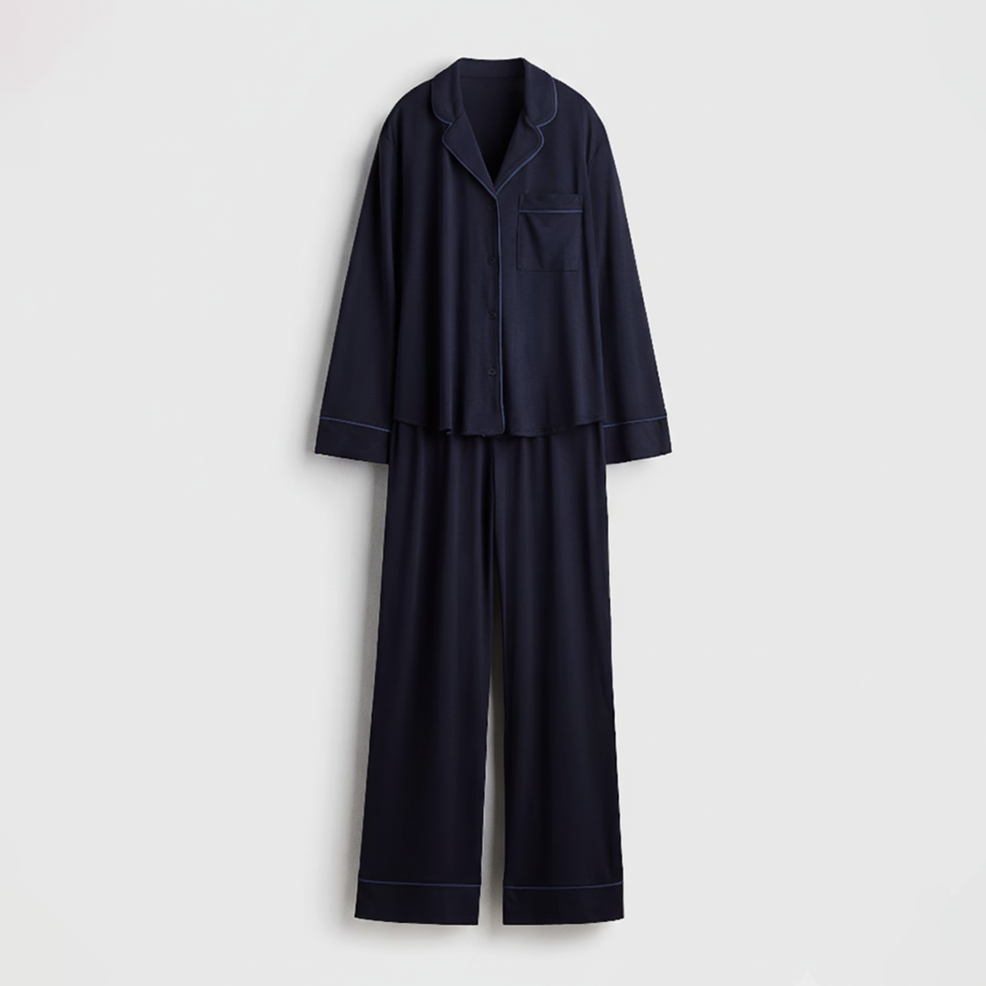 Cloud Pajama Set - Navyblue
