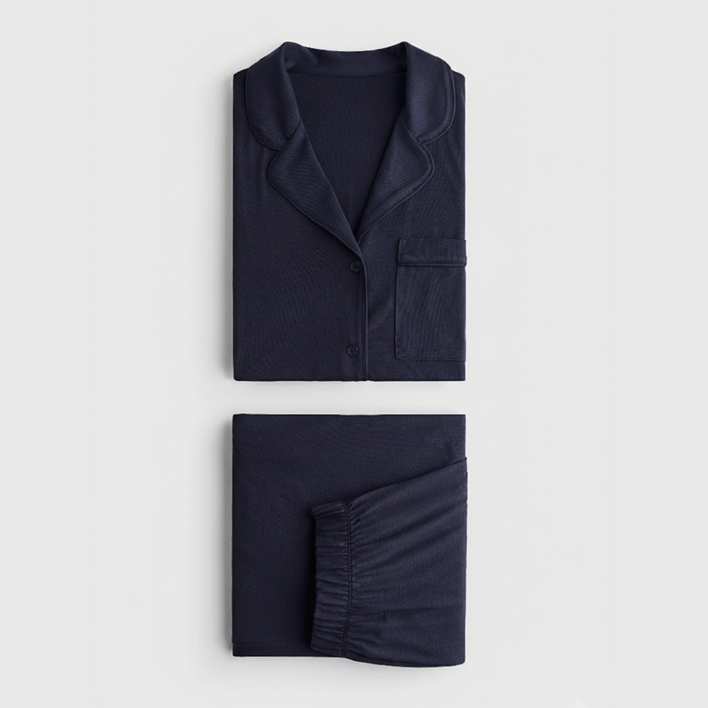 Cloud Pajama Set - Navyblue