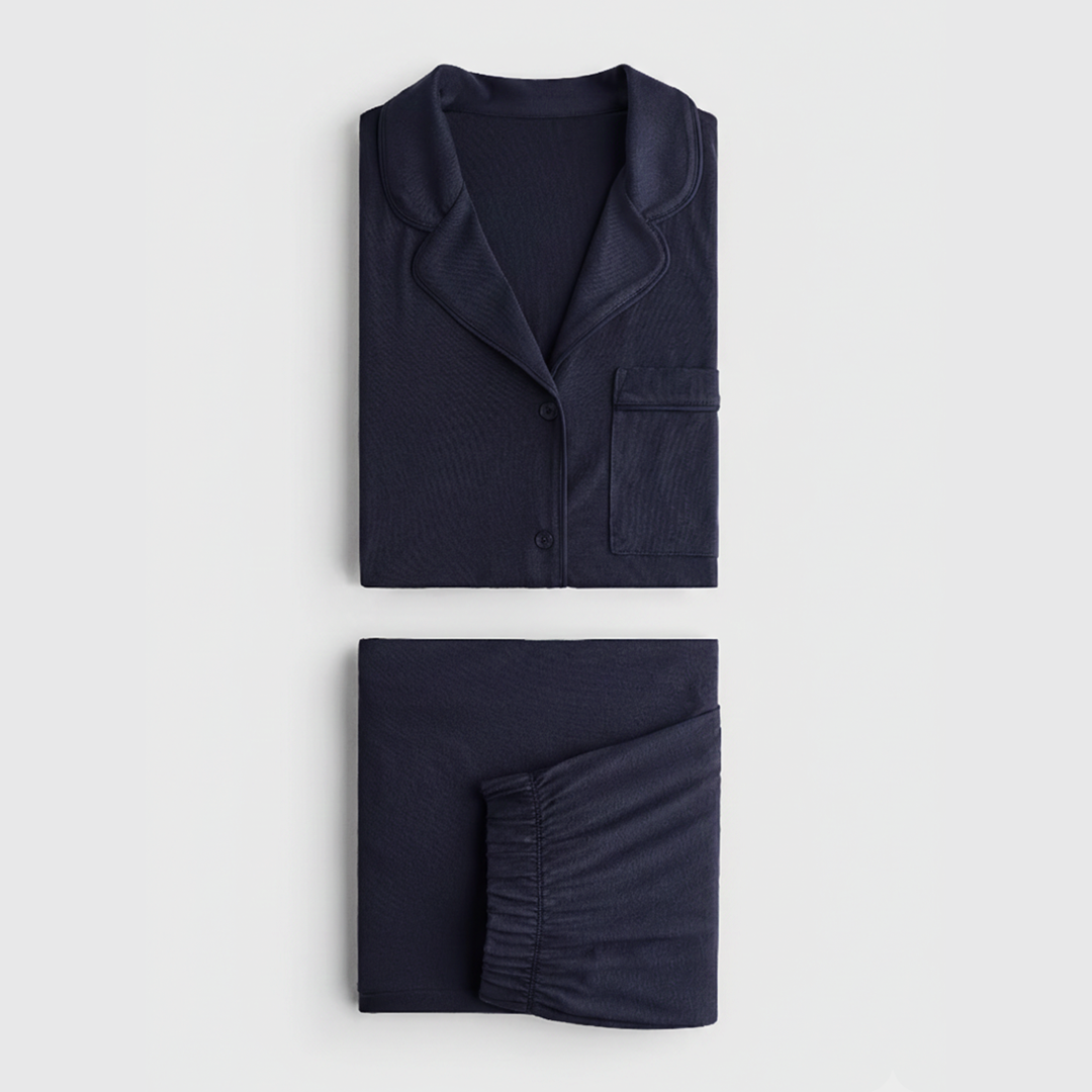 Cloud Pajama Set - Navyblue