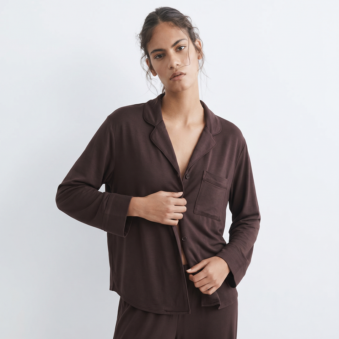 Cloud Pajama Set - Mocha