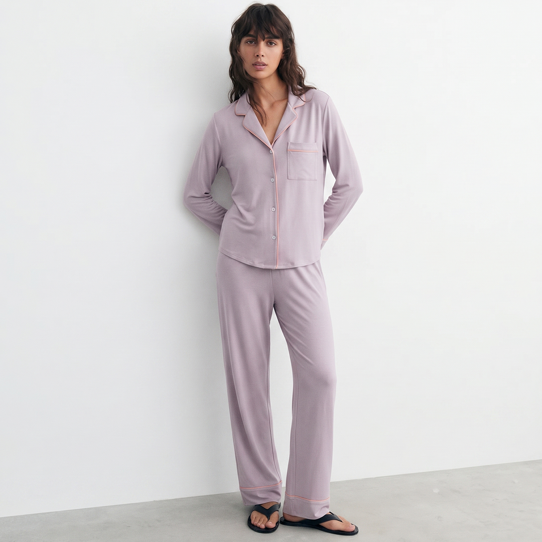 Cloud Pajama Set - Lilac