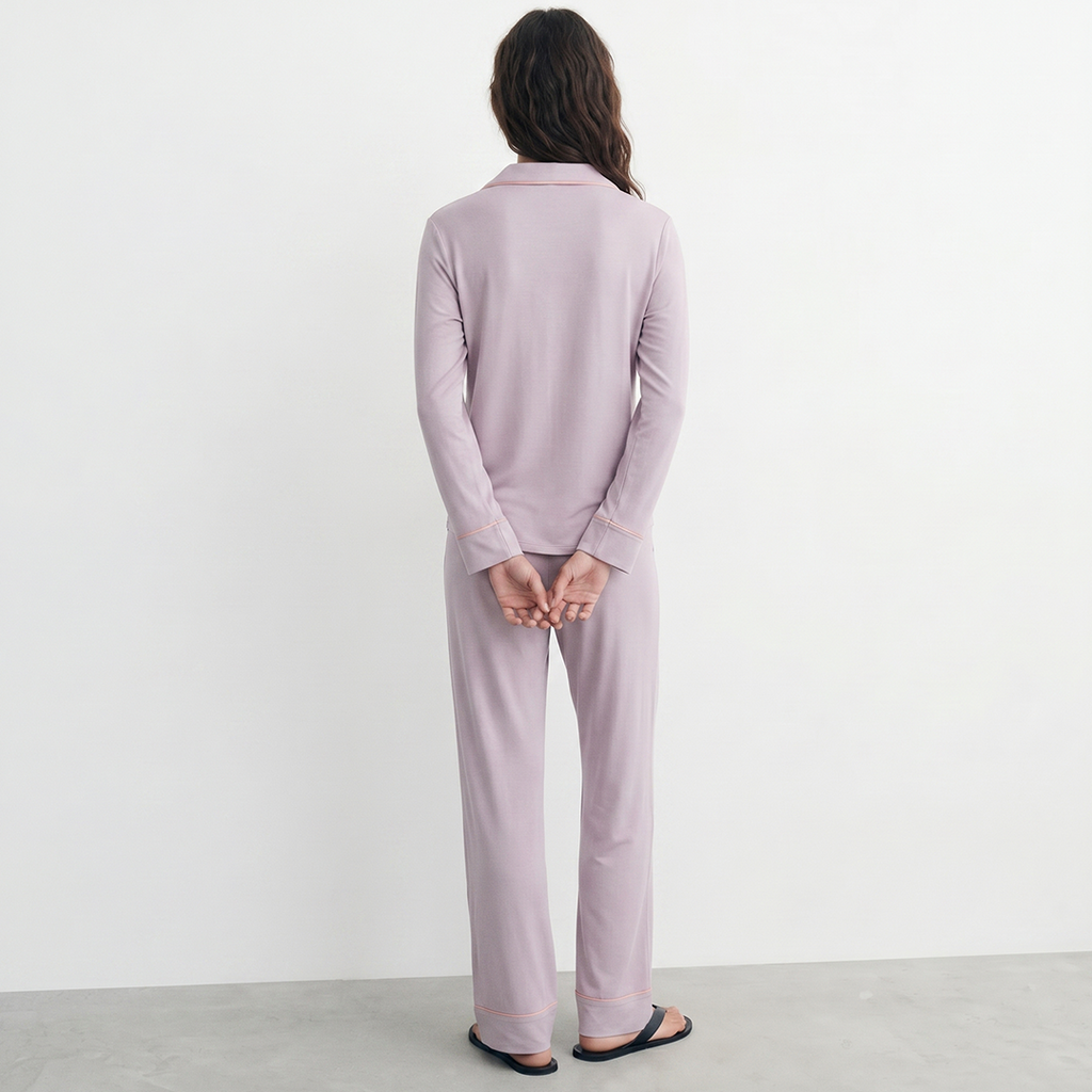 Cloud Pajama Set - Lilac