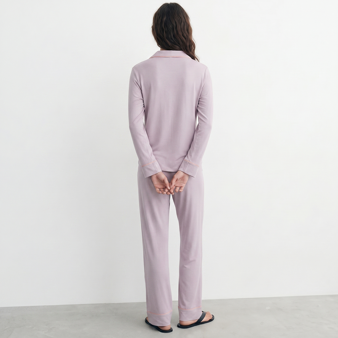 Cloud Pajama Set - Lilac