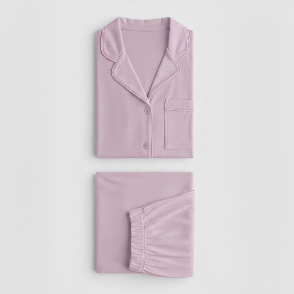 Cloud Pajama Set - Lilac