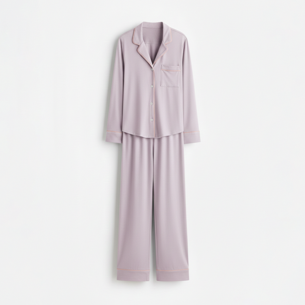 Cloud Pajama Set - Lilac