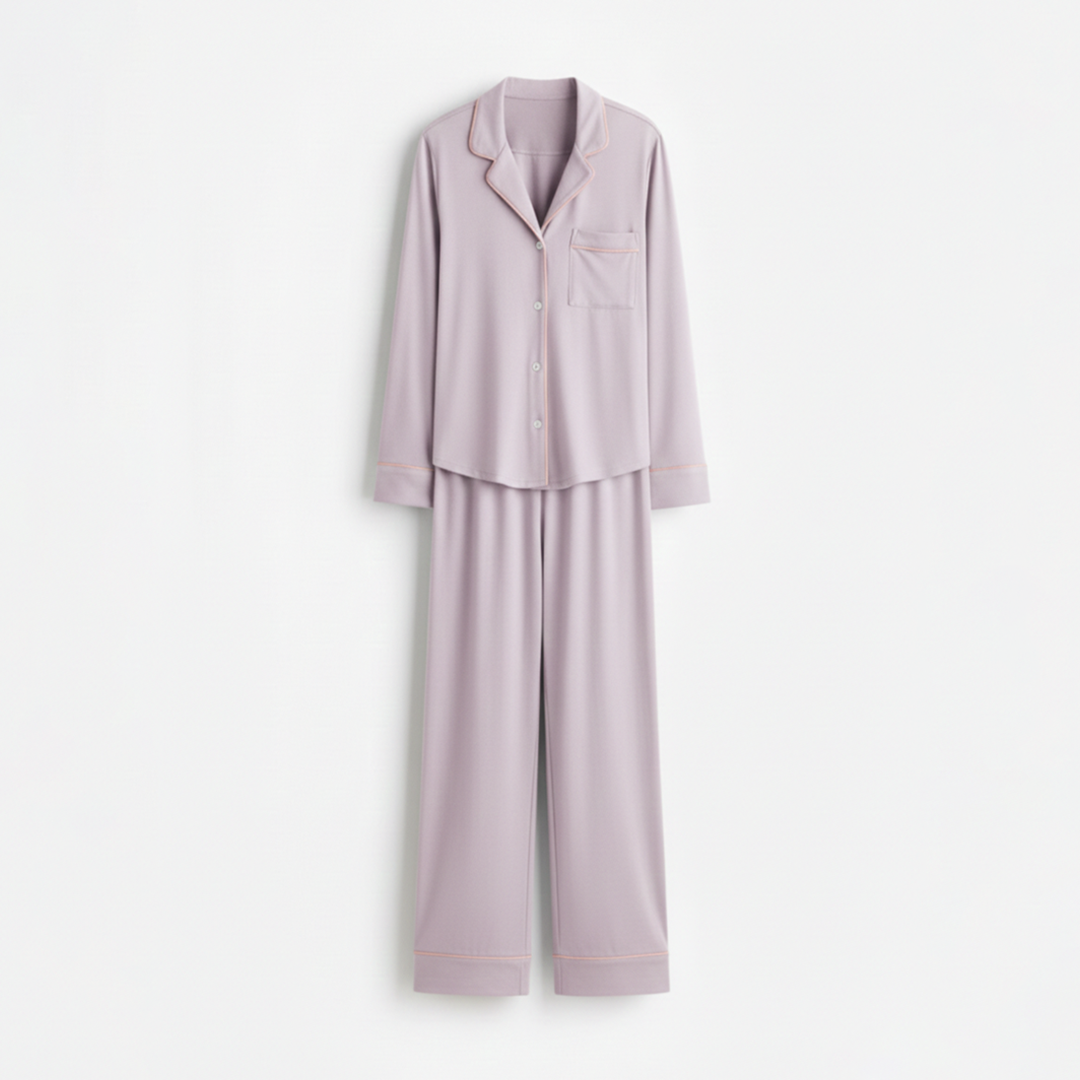 Cloud Pajama Set - Lilac