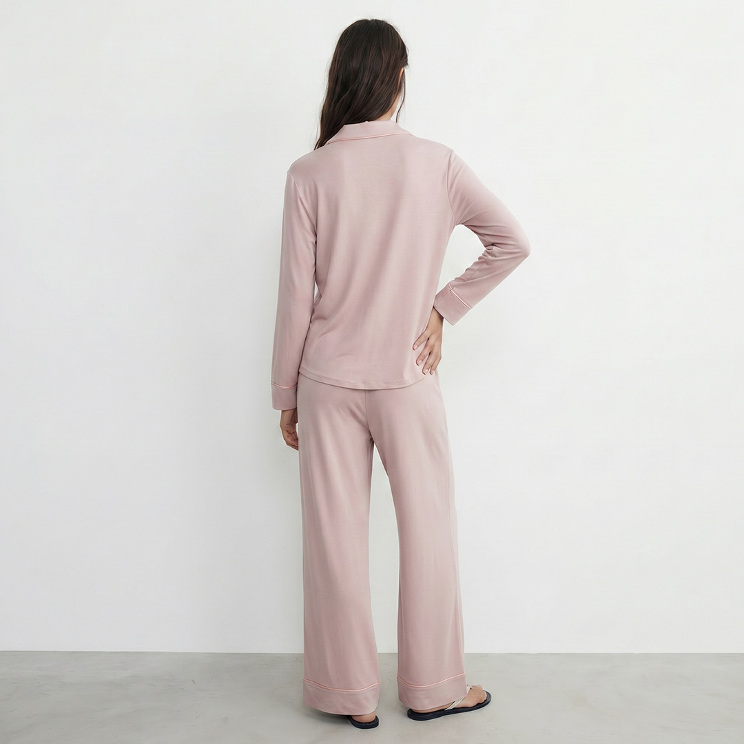 Cloud Pajama Set - Dusty Pink