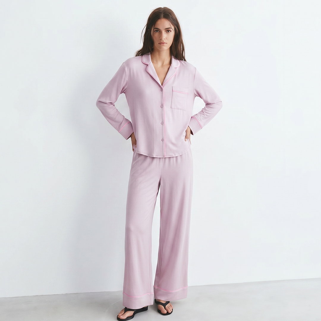Cloud Pajama Set - Blush Pink