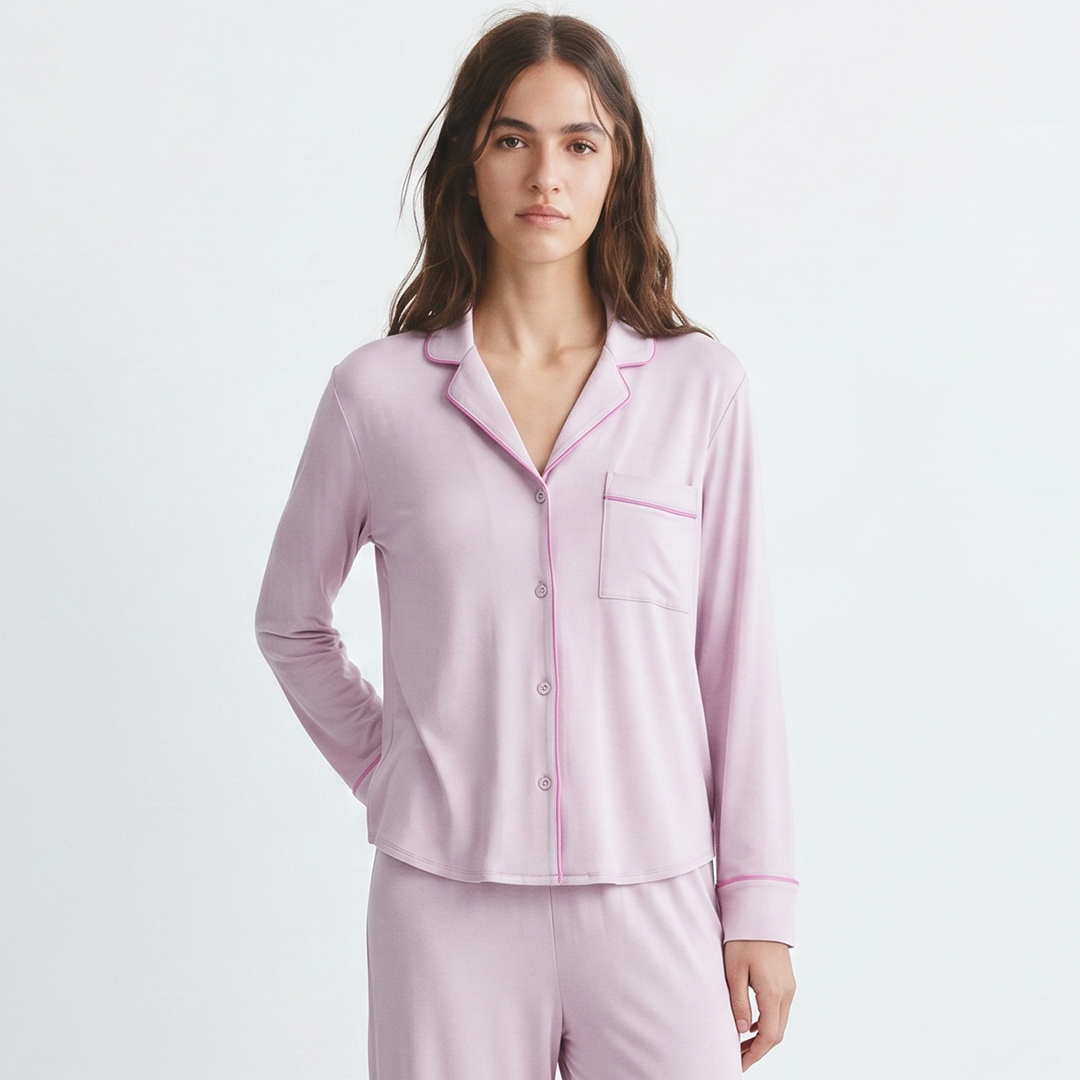 Cloud Pajama Set - Blush Pink